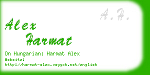 alex harmat business card